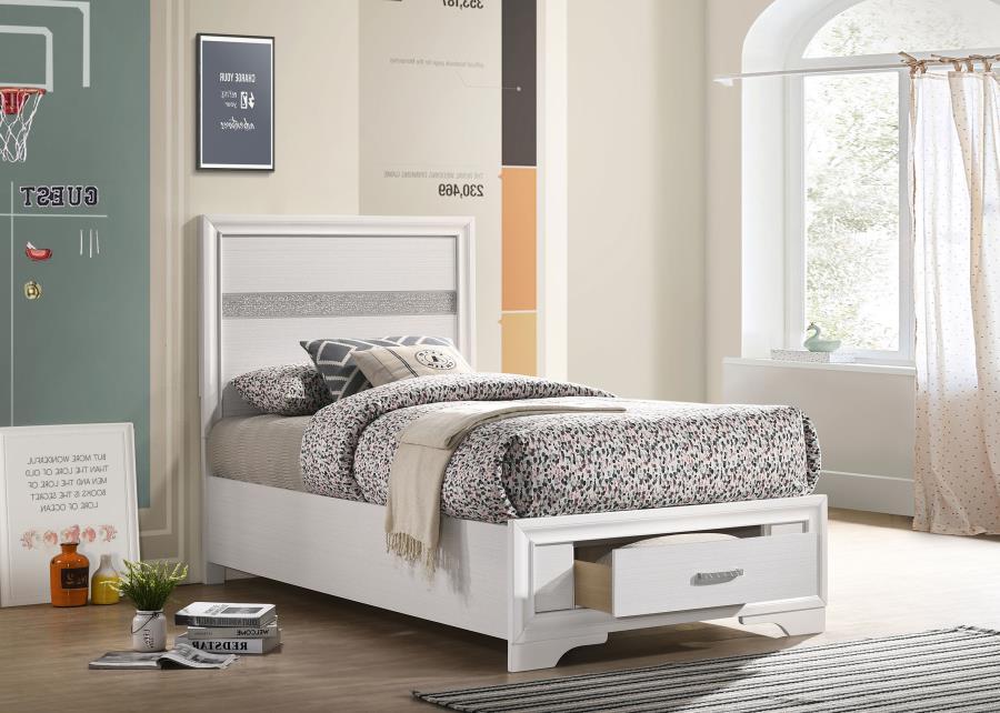 Miranda - Wood Storage Panel Bed CoasterEveryday