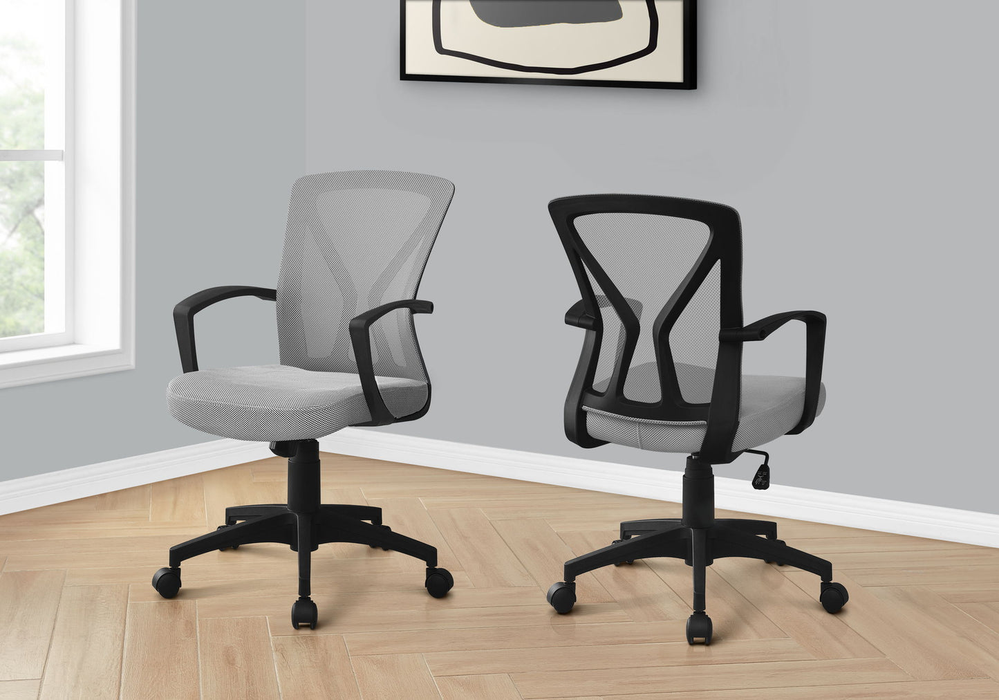 Office Chair, Adjustable Height, Swivel, Ergonomic, Mesh, Contemporary & Modern 8th Street