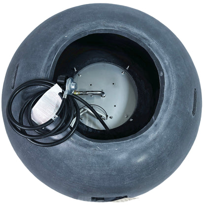 Outdoor Concrete Propane Gas Fire Pit Bowl Home Essentials