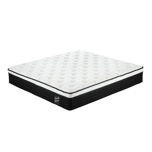 12" Hybrid Mattress With Individual Pocket Spring, Comortable Memory Foam Home Essentials