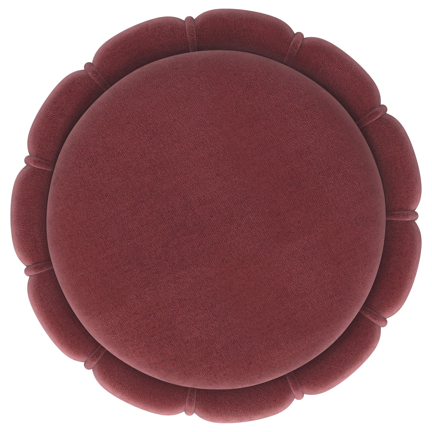 Inez - Round Upholstered Ottoman Furniture Max