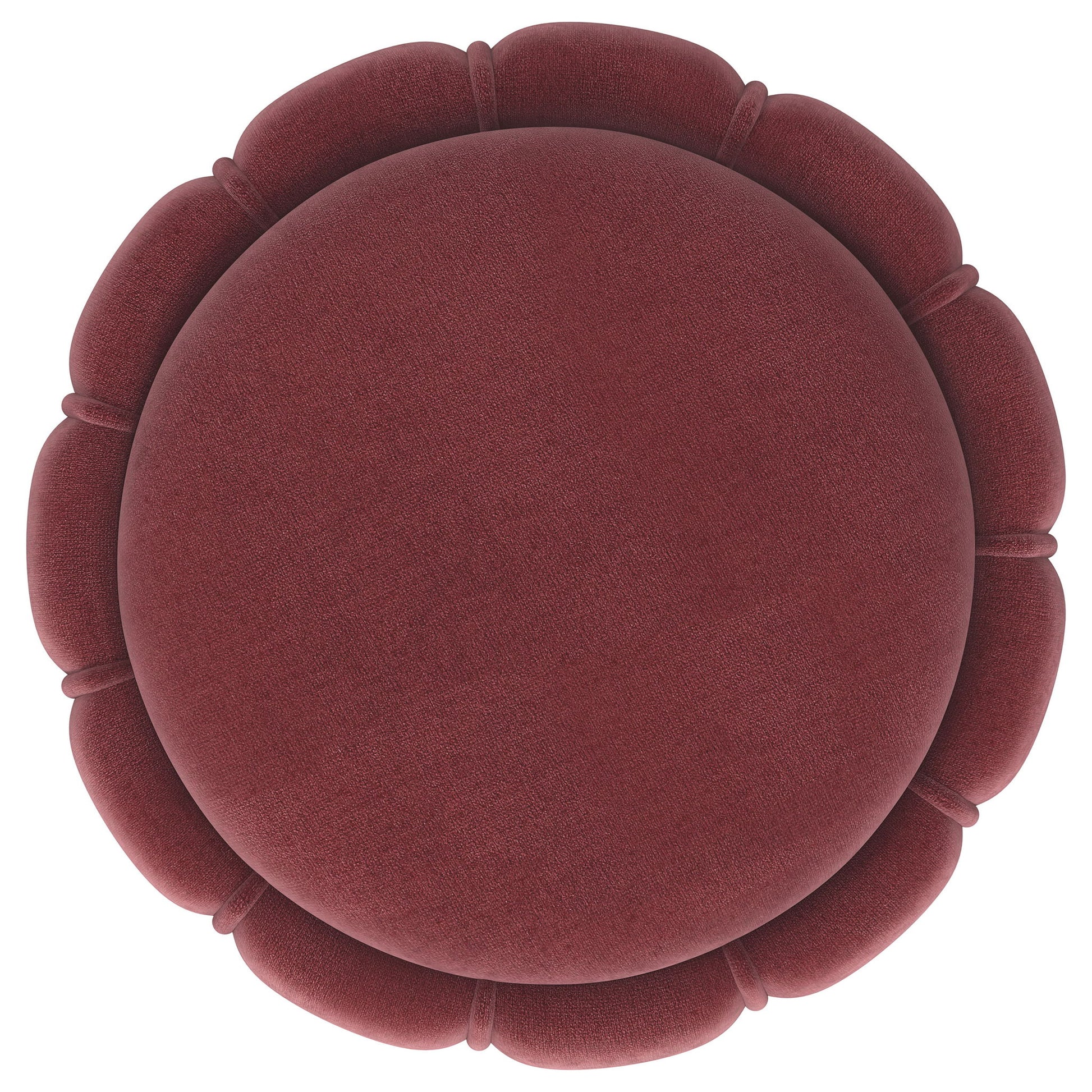 Inez - Round Upholstered Ottoman Furniture Max