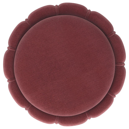 Inez - Round Upholstered Ottoman Furniture Max