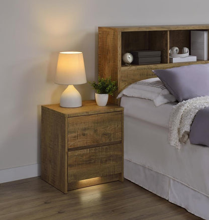 Westpark - 2-Drawer Nightstand LED Lights And USB Coaster Fine Furniture