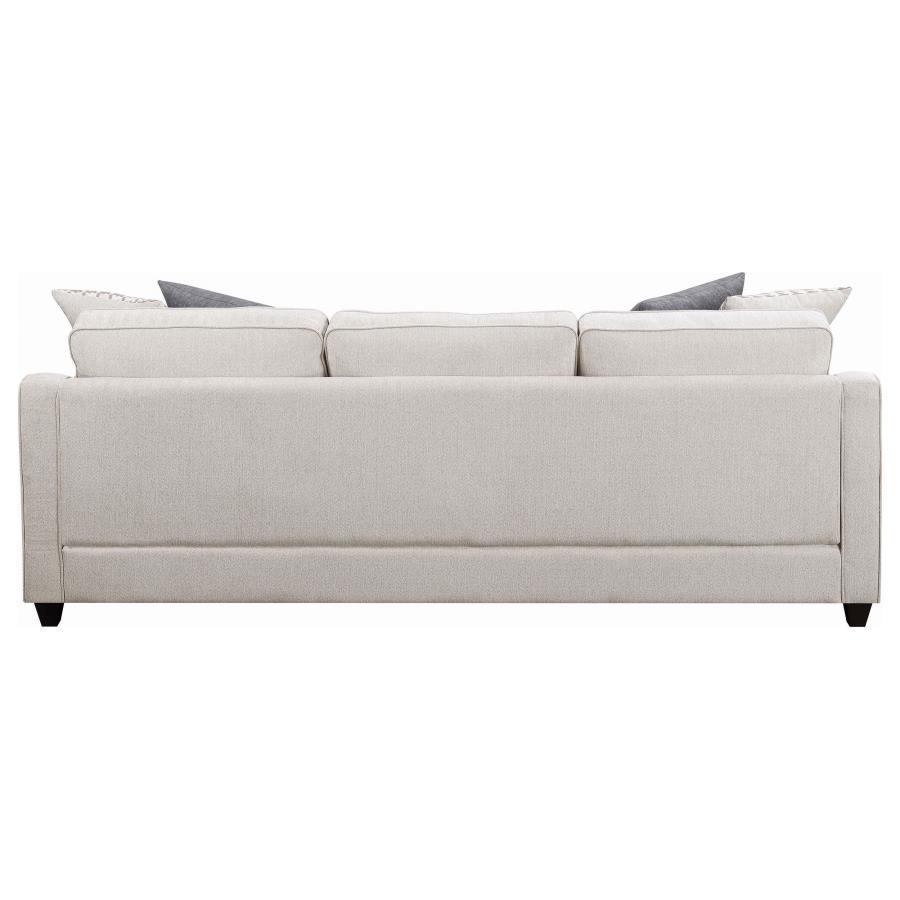 Mcloughlin - Upholstered Sloped Arm Sectional Sofa - Platinum CoasterEssence