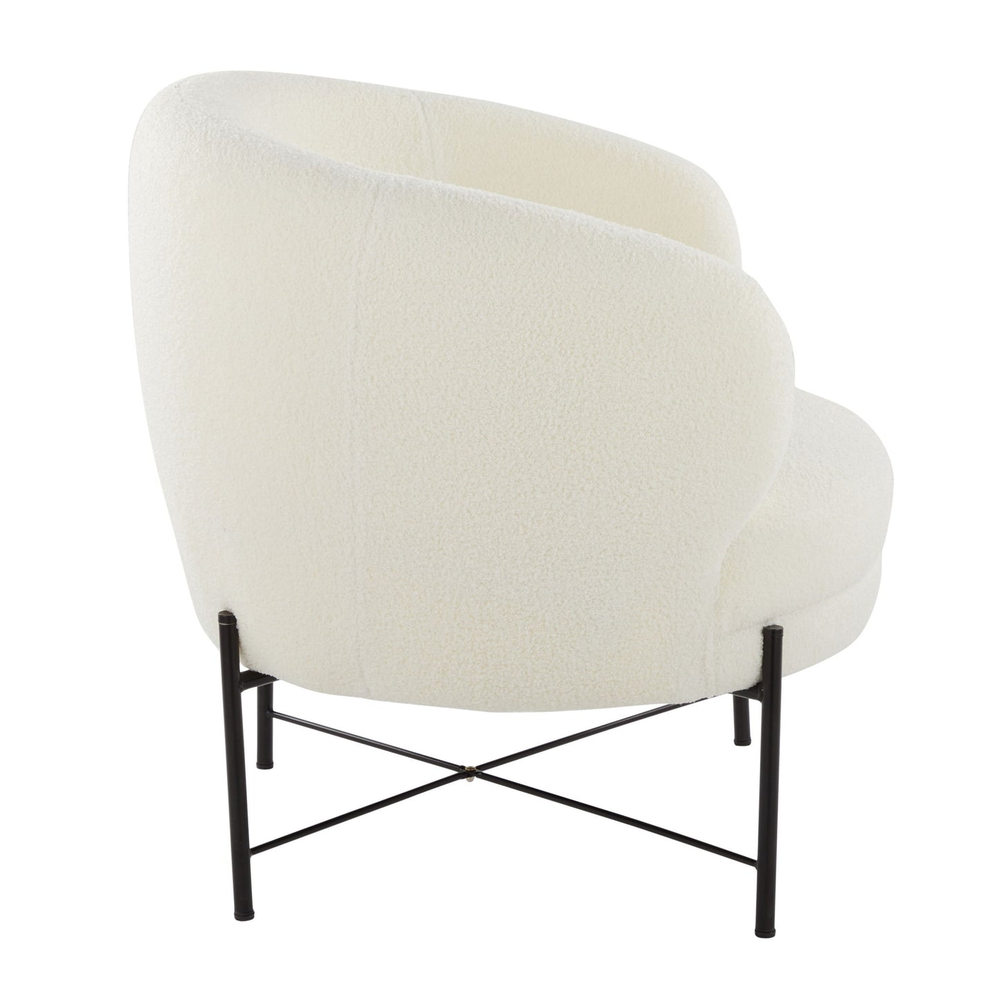 Chloe - Contemporary Chair - Black / White Lumi Source