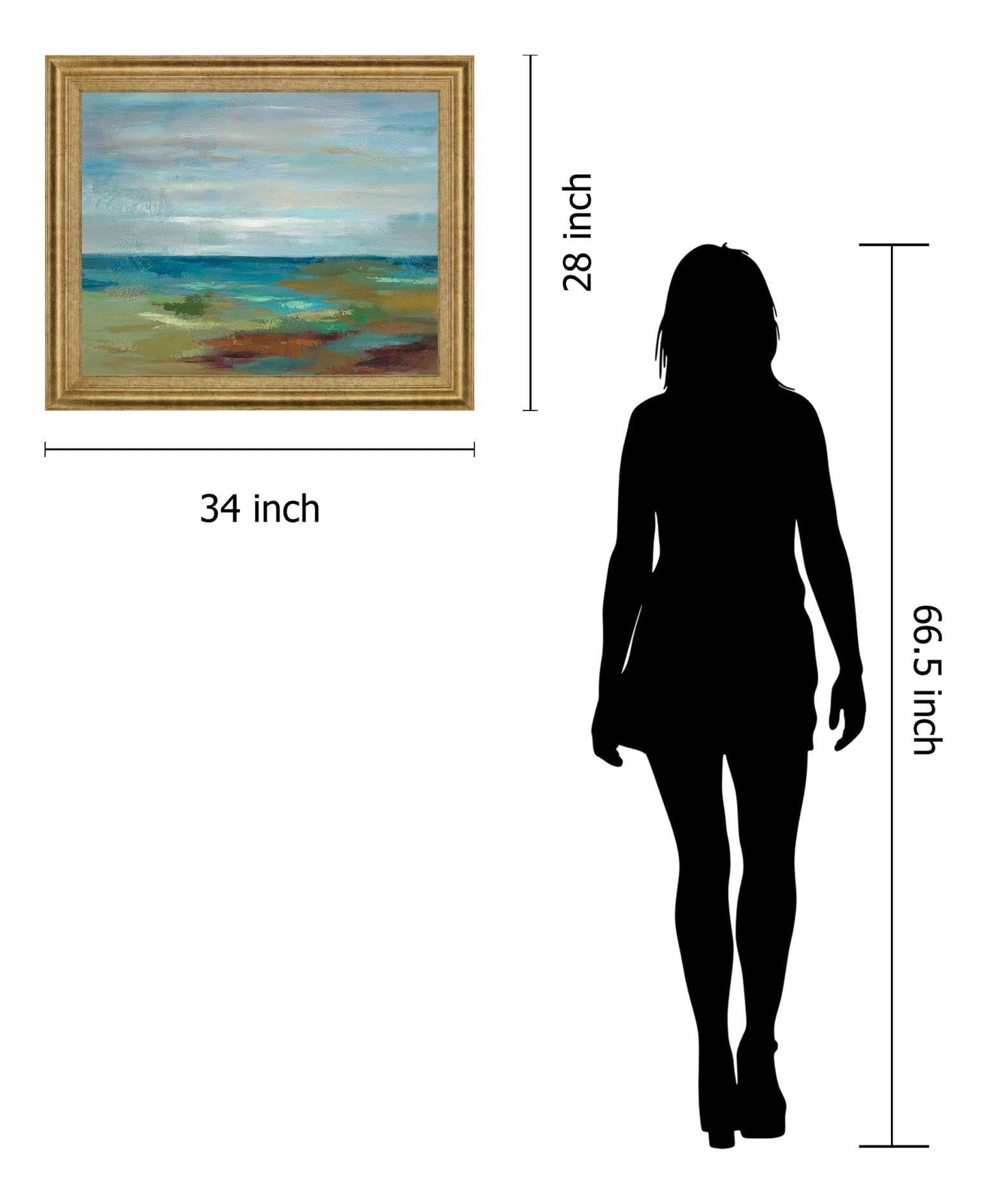 Tranquil Tides - 28" x 34" Framed Wall Art Classy Art