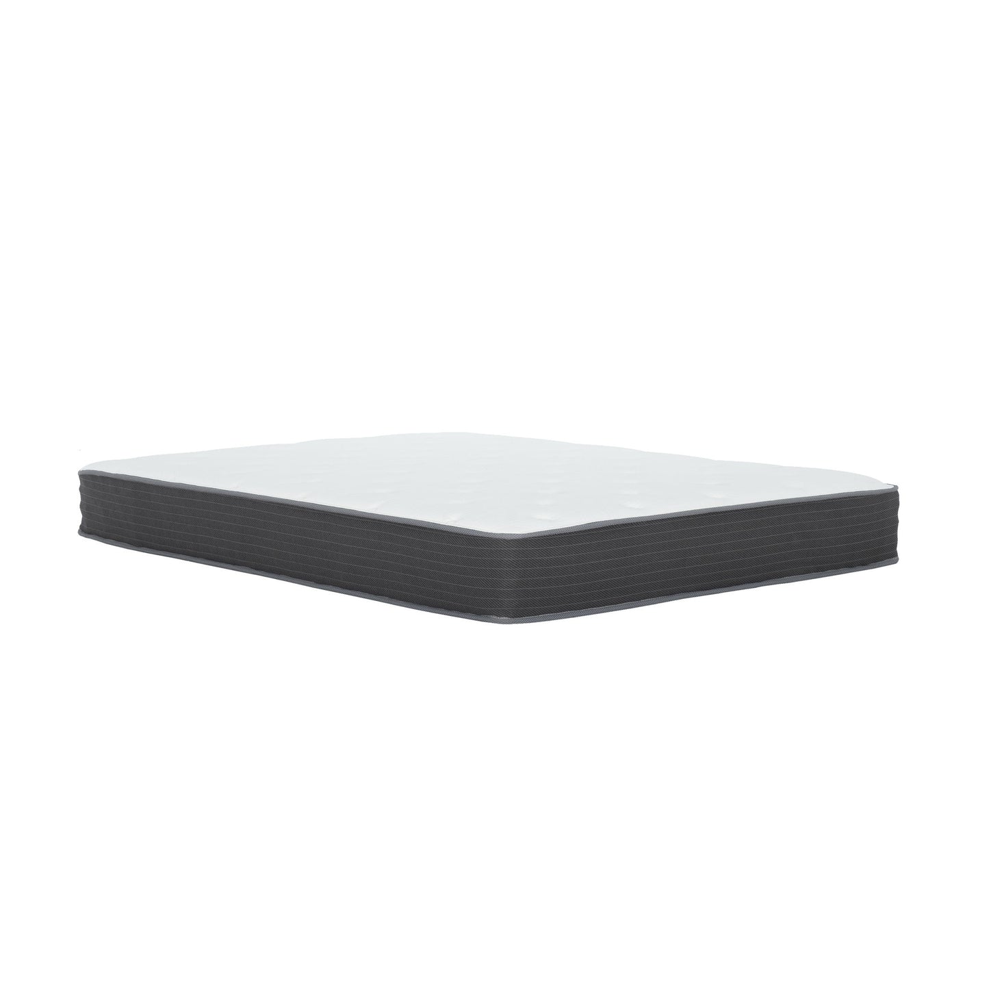 8" Pocket Spring Hybrid Bed In A Box Mattress, Soft Gel Memory Foam - Gray / White - Full Daily Nest