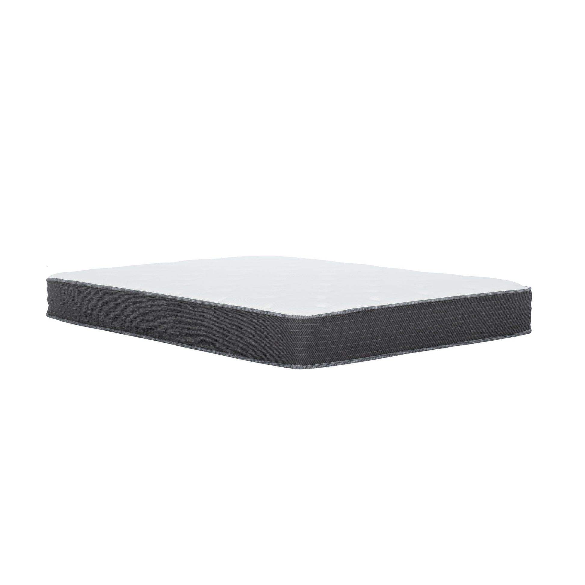 8" Pocket Spring Hybrid Bed In A Box Mattress, Soft Gel Memory Foam - Gray / White - Full Daily Nest