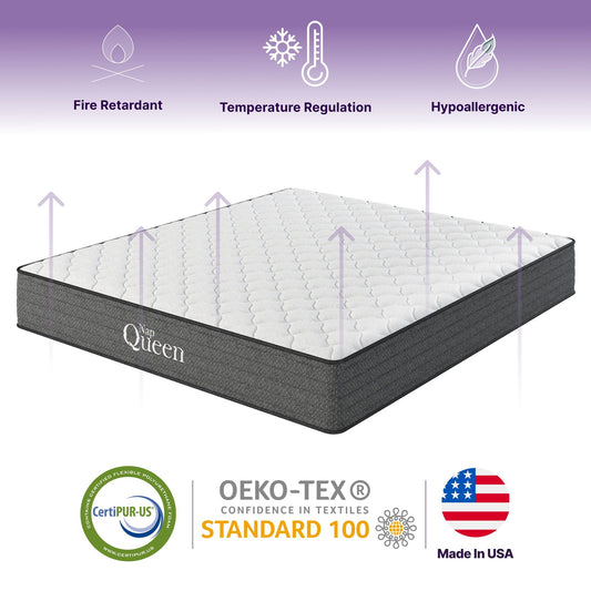 Victoria - 12" Cooling Gel Hybrid Mattress Daily Nest