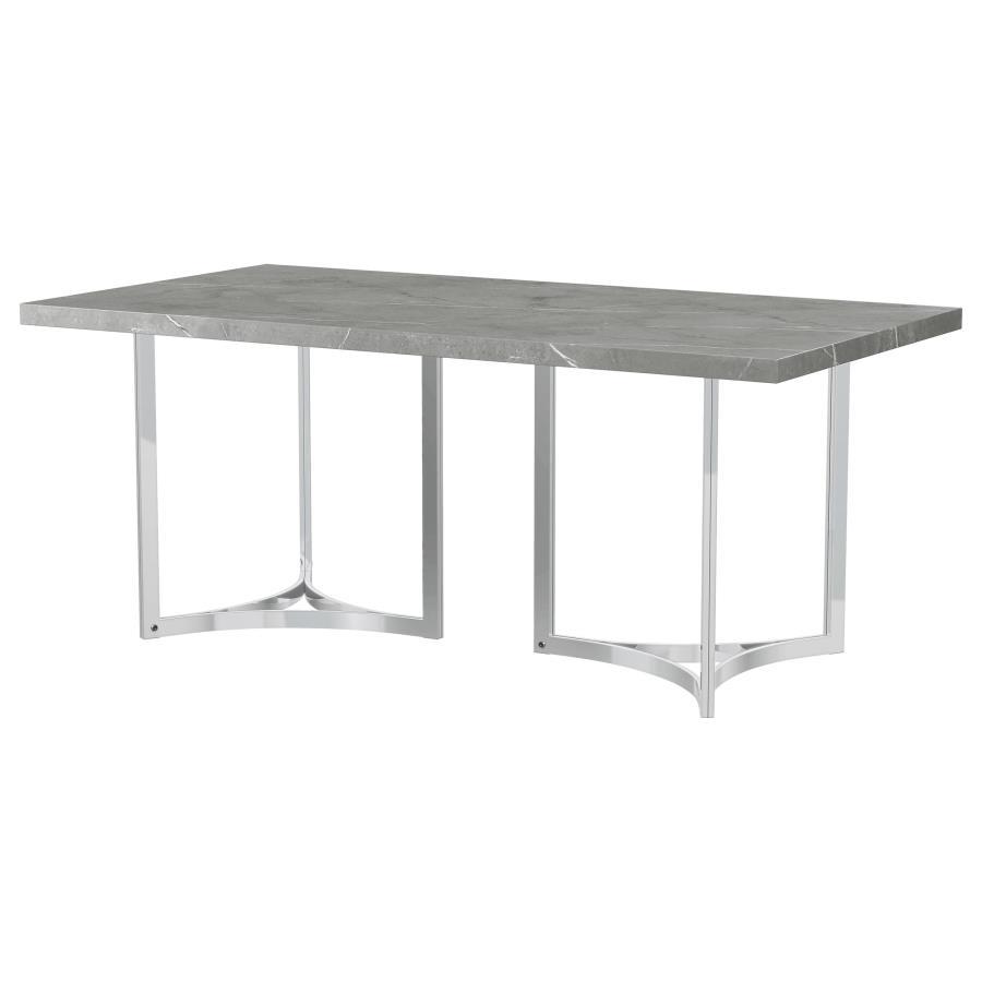 Sterling - Rectangular Dining Table - Gray Coaster Fine Furniture