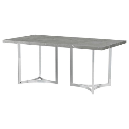 Sterling - Rectangular Dining Table - Gray Coaster Fine Furniture