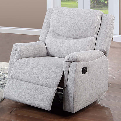 Manual Recliner With Upholstered Seat And Backrest Supportive Headrest Home Essentials