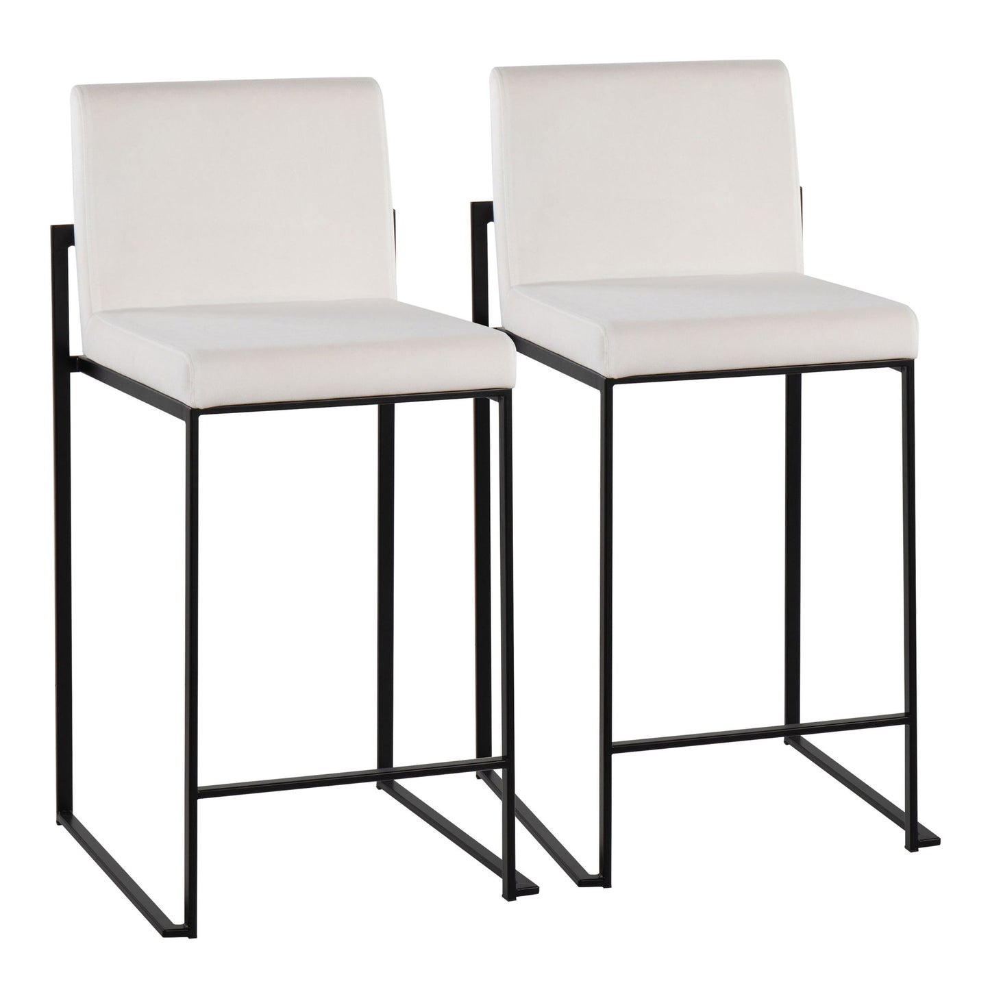 Fuji - Contemporary Modern Elegance, High Back Counter Stool Lumi Source