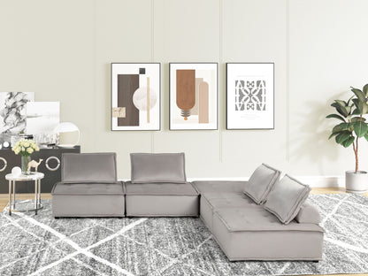 Anna - Stylish Sectional Sofa Ottoman Lilola Home