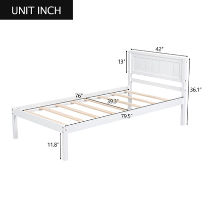 Platform Bed Frame With Headboard Hearth and Haven