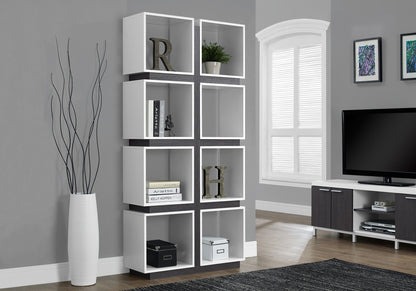 Bookshelf, Bookcase, Etagere, 5 Tier, For Office, Contemporary & Modern - White 8th Street