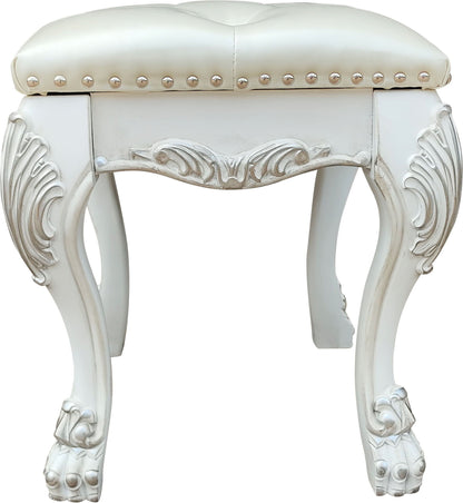 Dresden II - Vanity Stool - Bone White Acme