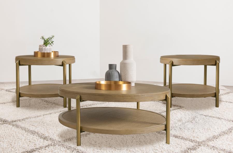 Arini - Round Coffee And End Table Set Coaster Fine Furniture