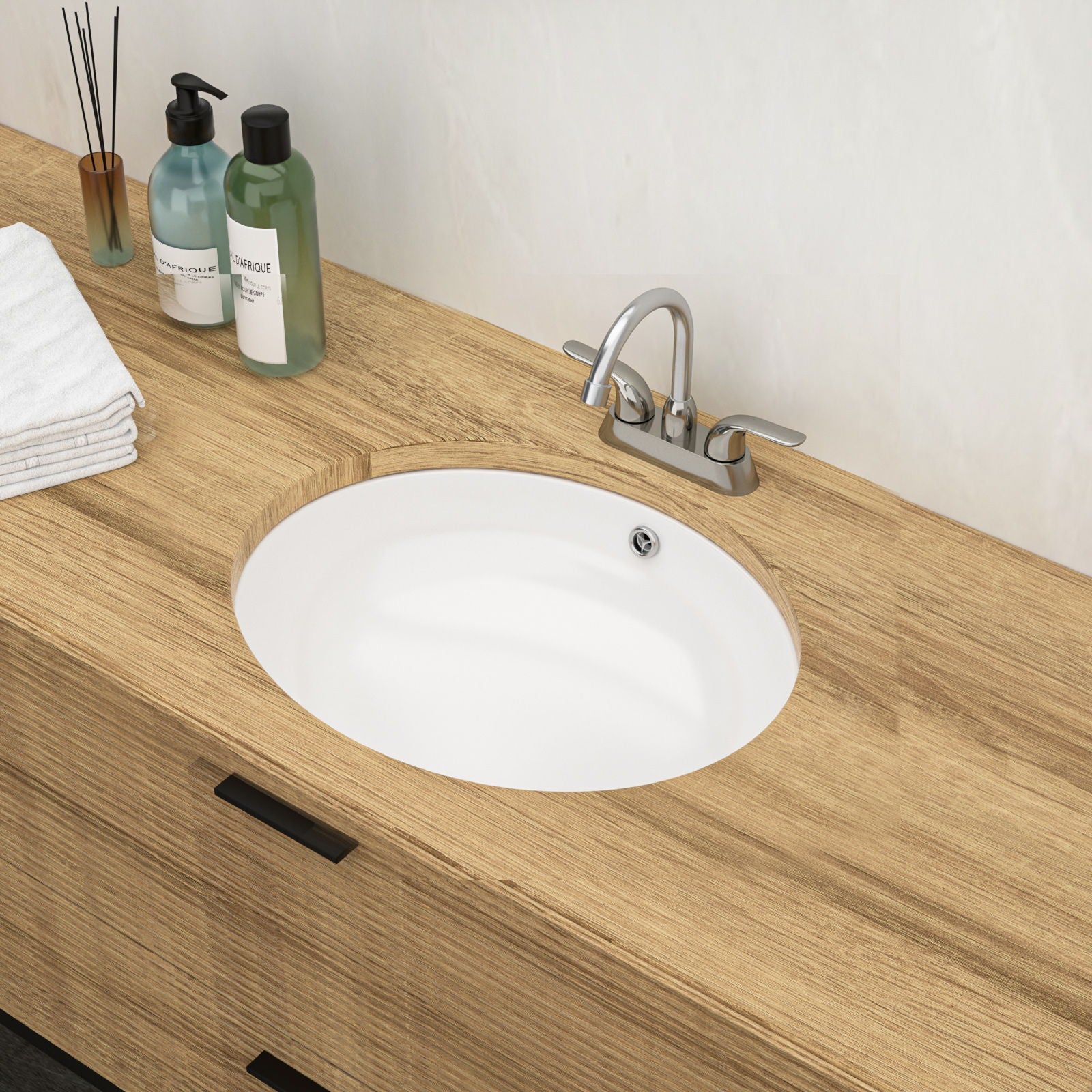 Elegant Ceramic Oval Undermount Bathroom Sink With Overflow Daily Nest