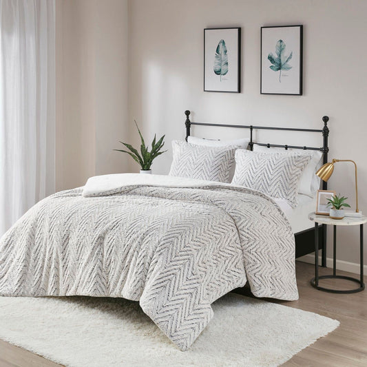 Adelyn - Twin Ultra Down Alternative Comforter Set - Ivory Madison Park