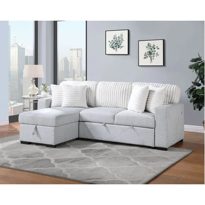 Ford - Reversible Pull Out Sofa Bed - Light Gray Global Furniture USA