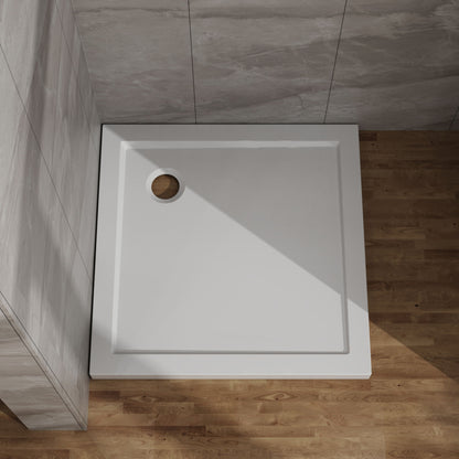 In Corner Drain Shower Base Daily Nest