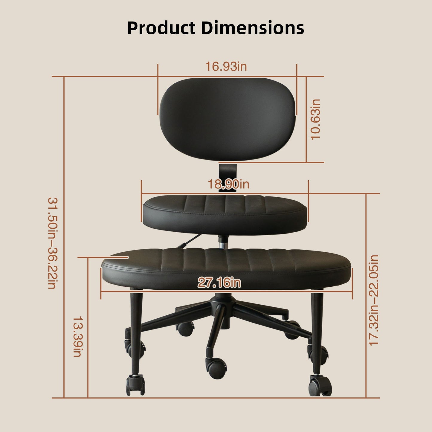 Ergonomic Cross Legged Office Chair With Back Support Home Essentials