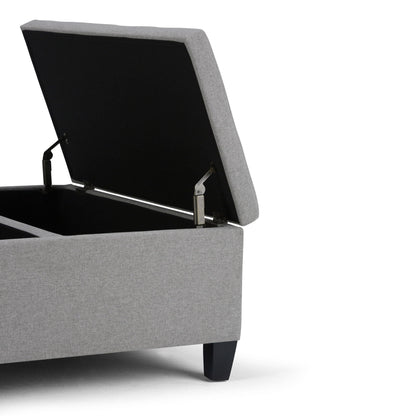 Ellis - Coffee Table Storage Ottoman Contemporary Design Simpli-Home