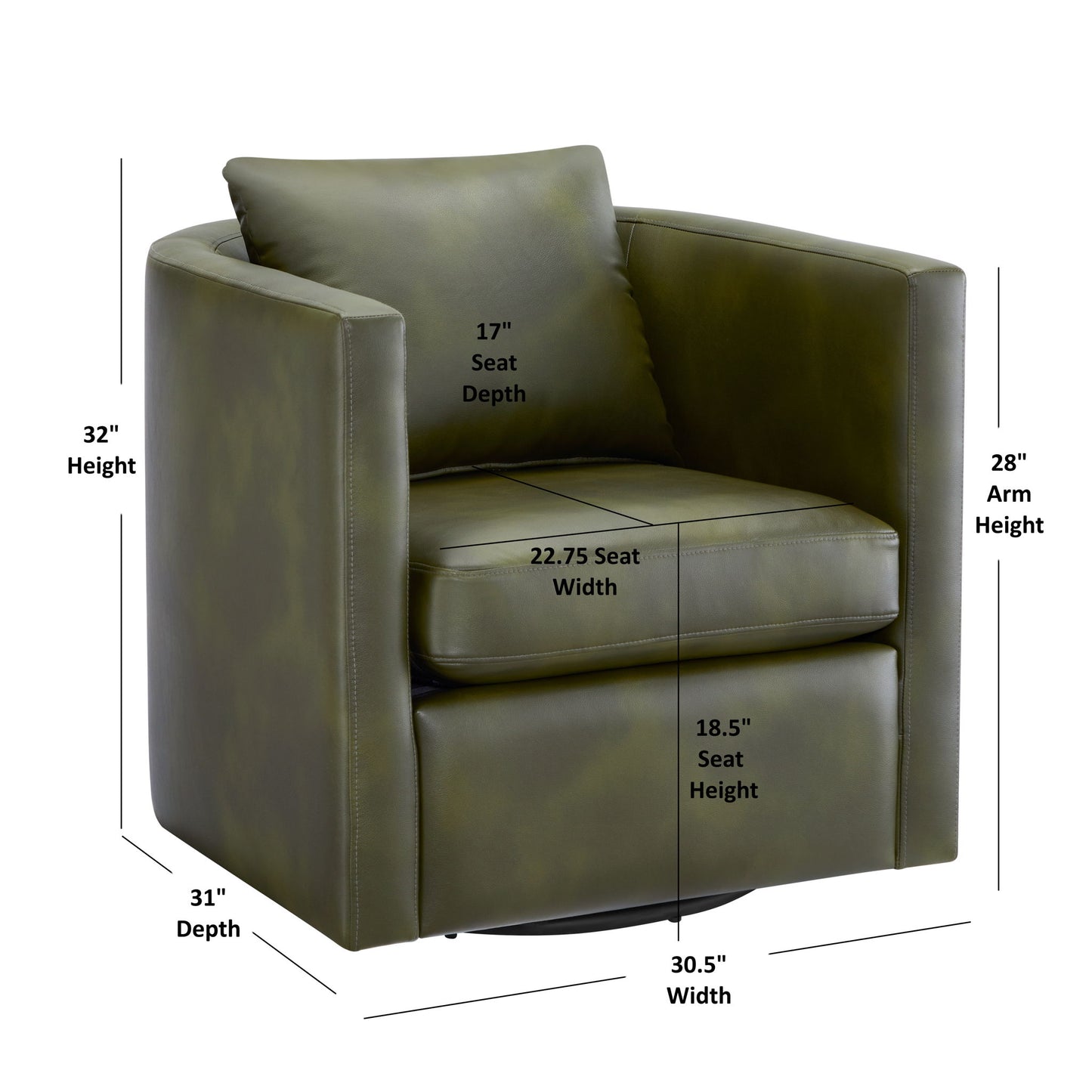 Sutton - Swivel Barrel Chair Ridgecrest Home