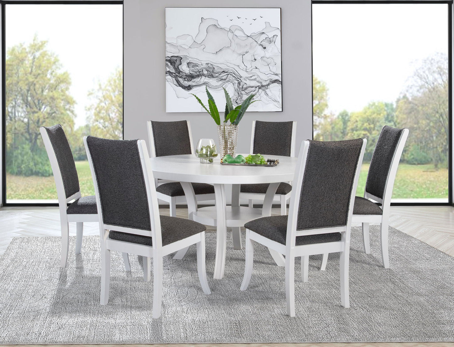 Judd - Round Wood Dining Table Set Coaster Fine Furniture