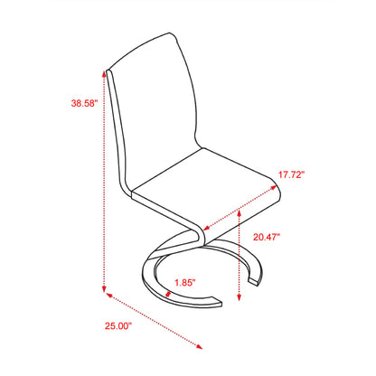 Marcus - Horseshoe Dining Chairs (Set of 2) Global Furniture USA