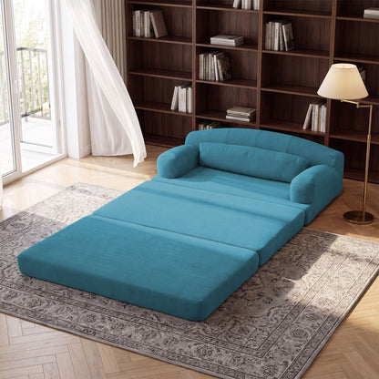 2 Seater Sofa Bed, Compact Foldable Floor Couch Home Essentials