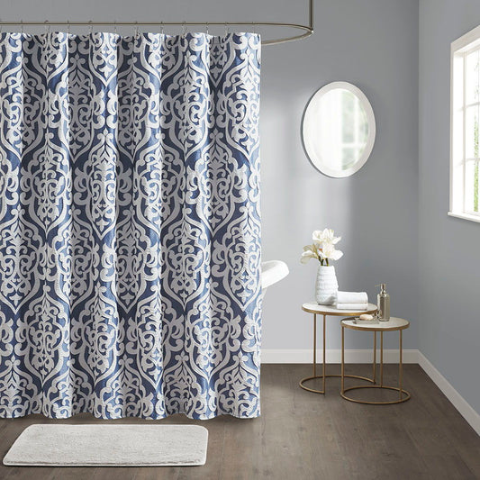 Odette - Shower Curtain - Navy