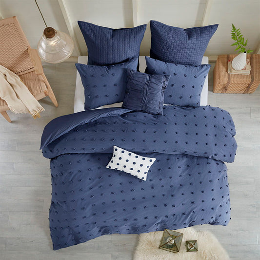 Brooklyn - Comforter Set - Indigo Blue - Cotton