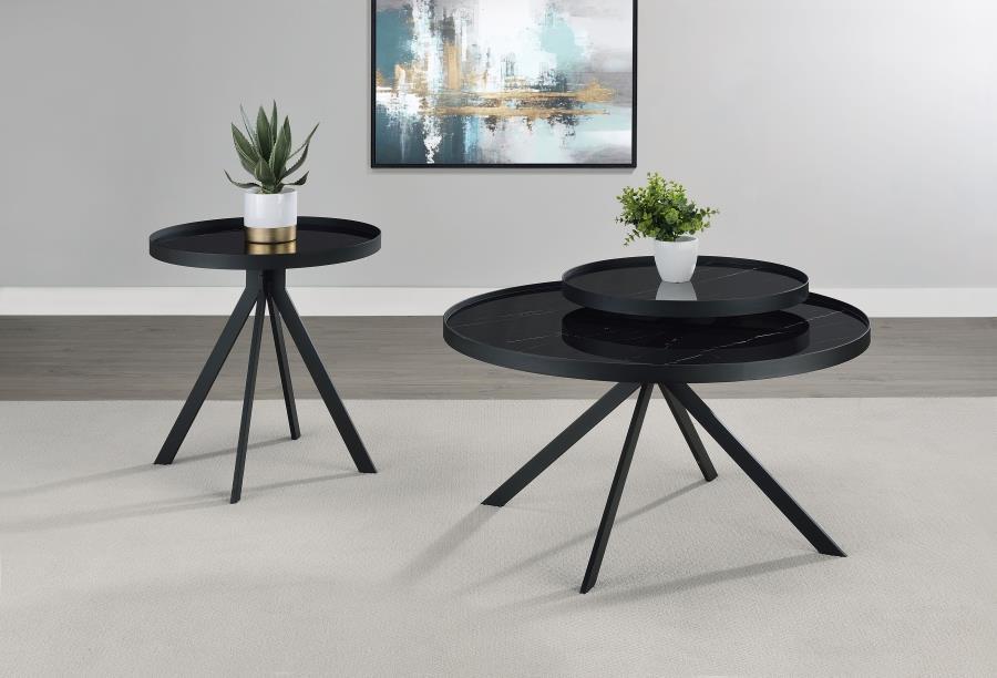 Briggs - Round Coffee And End Table Set Coaster Fine Furniture