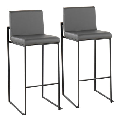 Fuji - Contemporary High Back Barstool Elegant Design Lumi Source