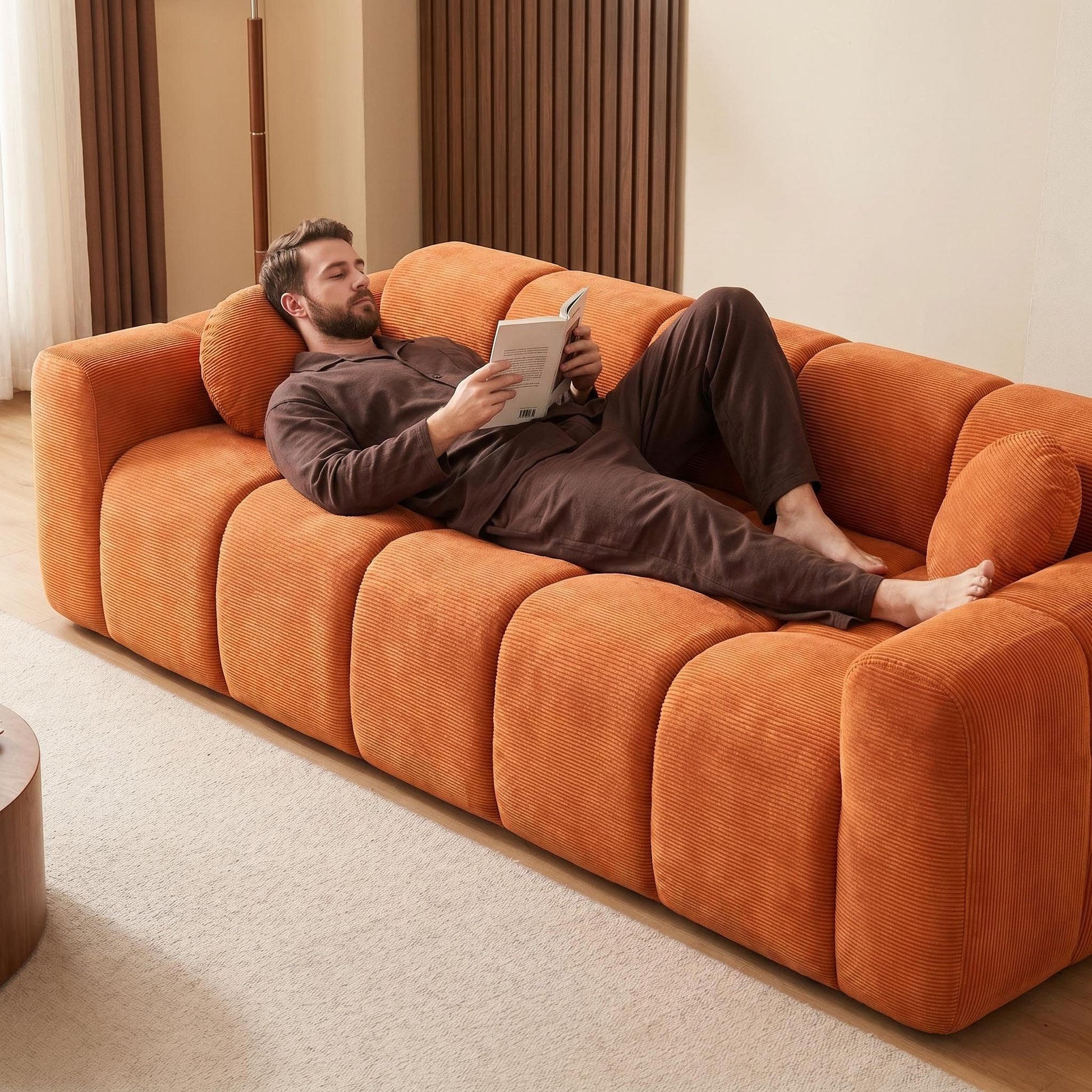 Extra Large Compression Sofa, Cloud Puff Couch For Living Room Home Essentials