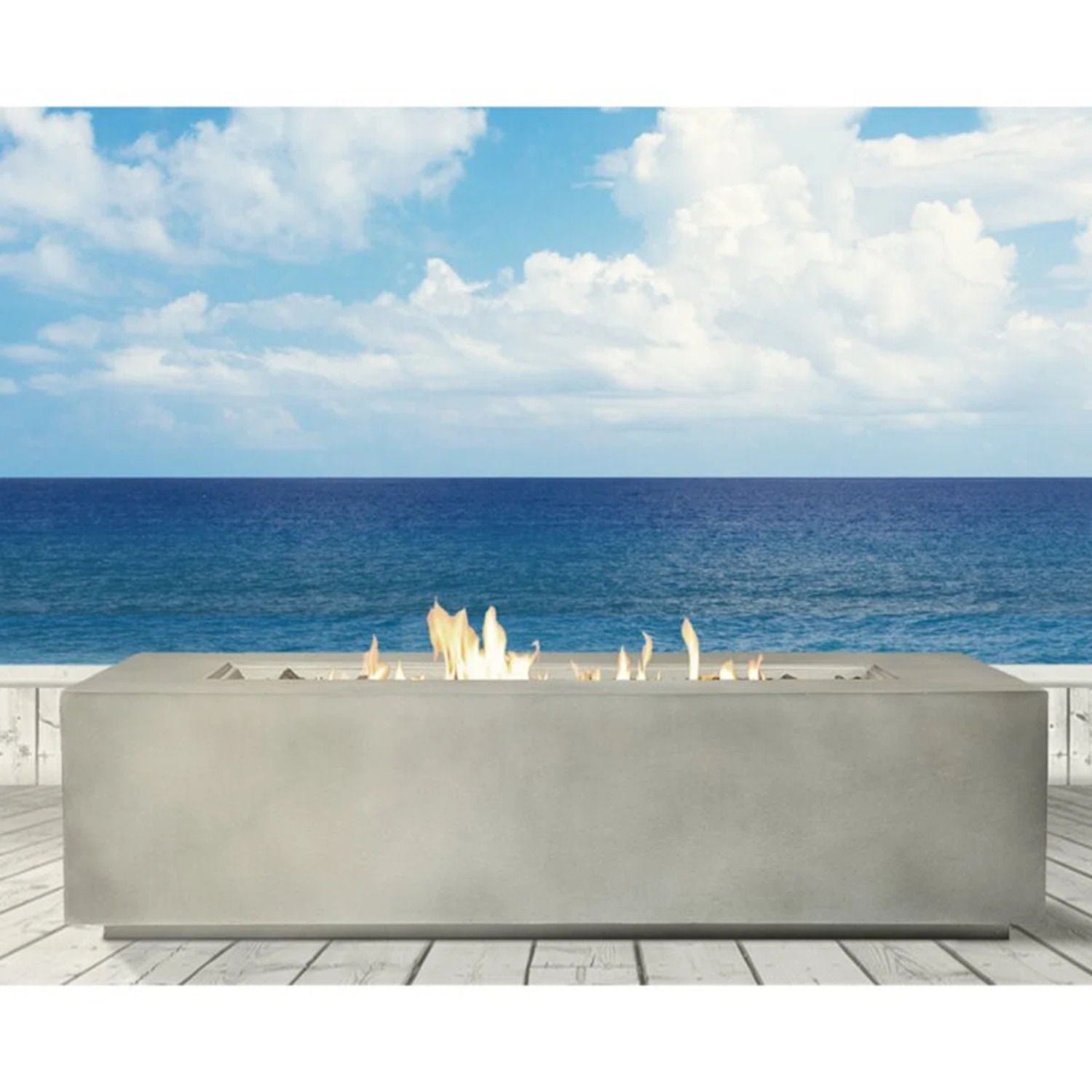 Lightweight Design Propane / Natural Gas Fire Pit Table LSI Patio Furniture