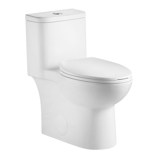 1 Piece Toilet With Tornado Flush, Soft Closing Seat Daily Nest