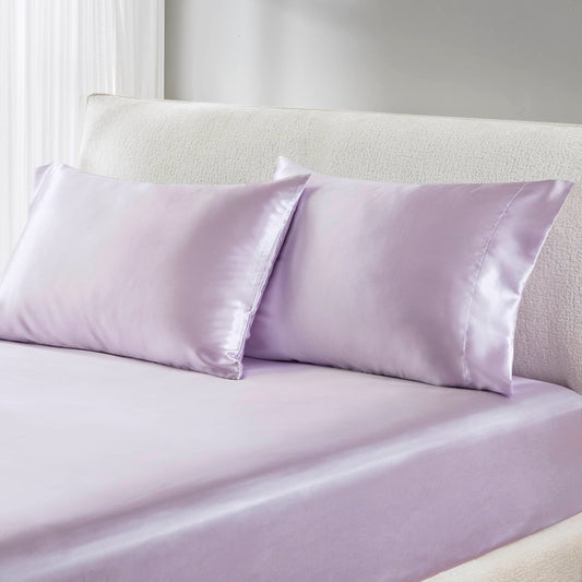 Satin - Standard Luxury Pillowcases (Set of 2) - Lilac Madison Park Essentials