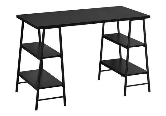 Computer Desk For Home Office, Storage Shelves, Industrial Design 8th Street