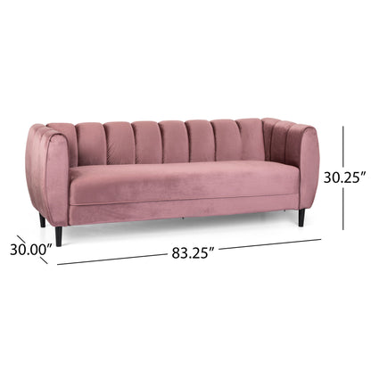 Miranda - Modern Glam 3 Seater Sofa Noble House