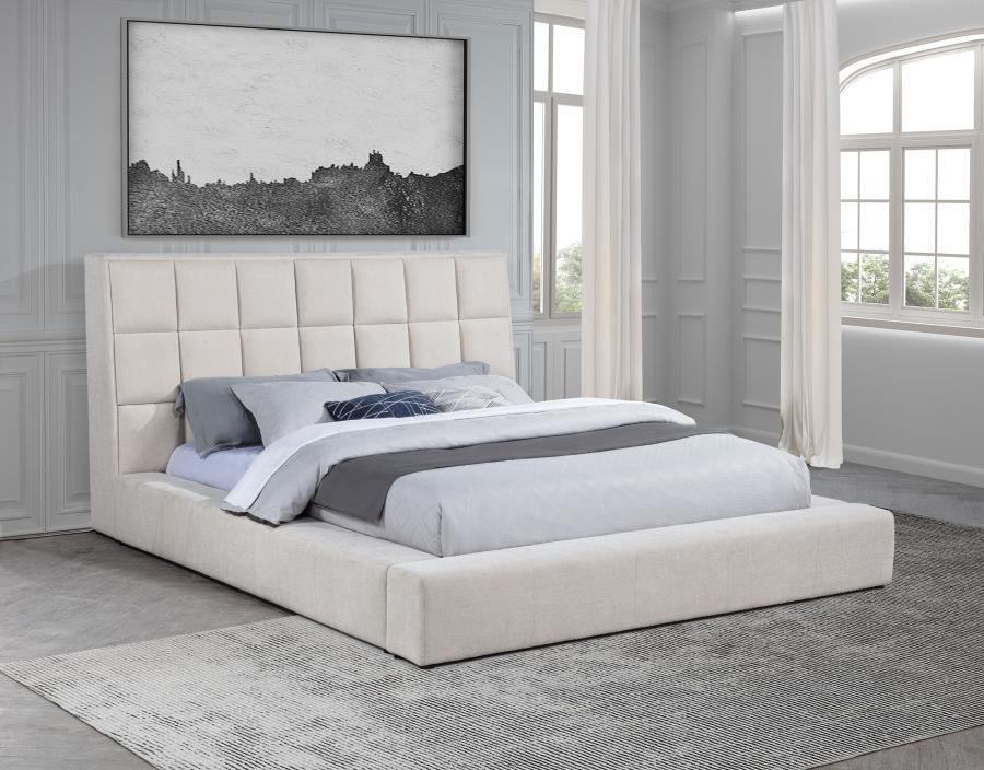Dreux - Upholstered Panel Platform Bed Coaster Fine Furniture