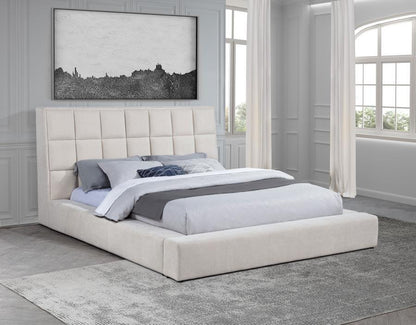 Dreux - Upholstered Panel Platform Bed Coaster Fine Furniture