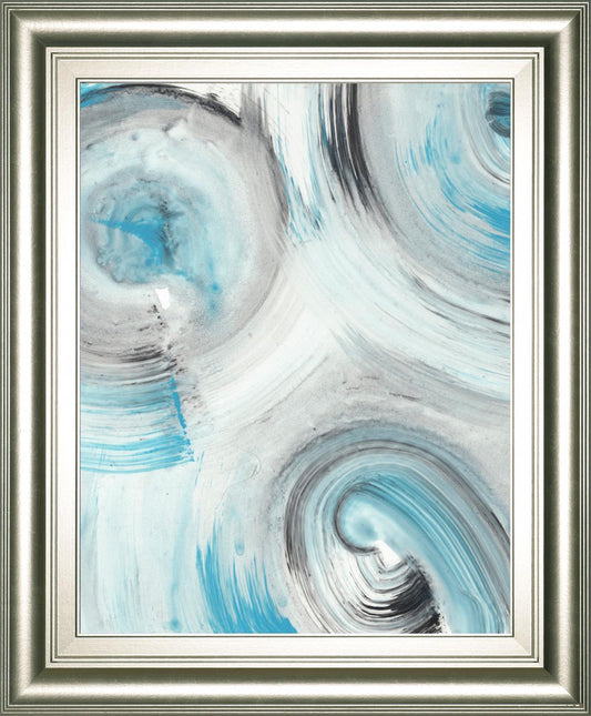 22x26 Ripple Effect V By Ethan Harper - Light Blue