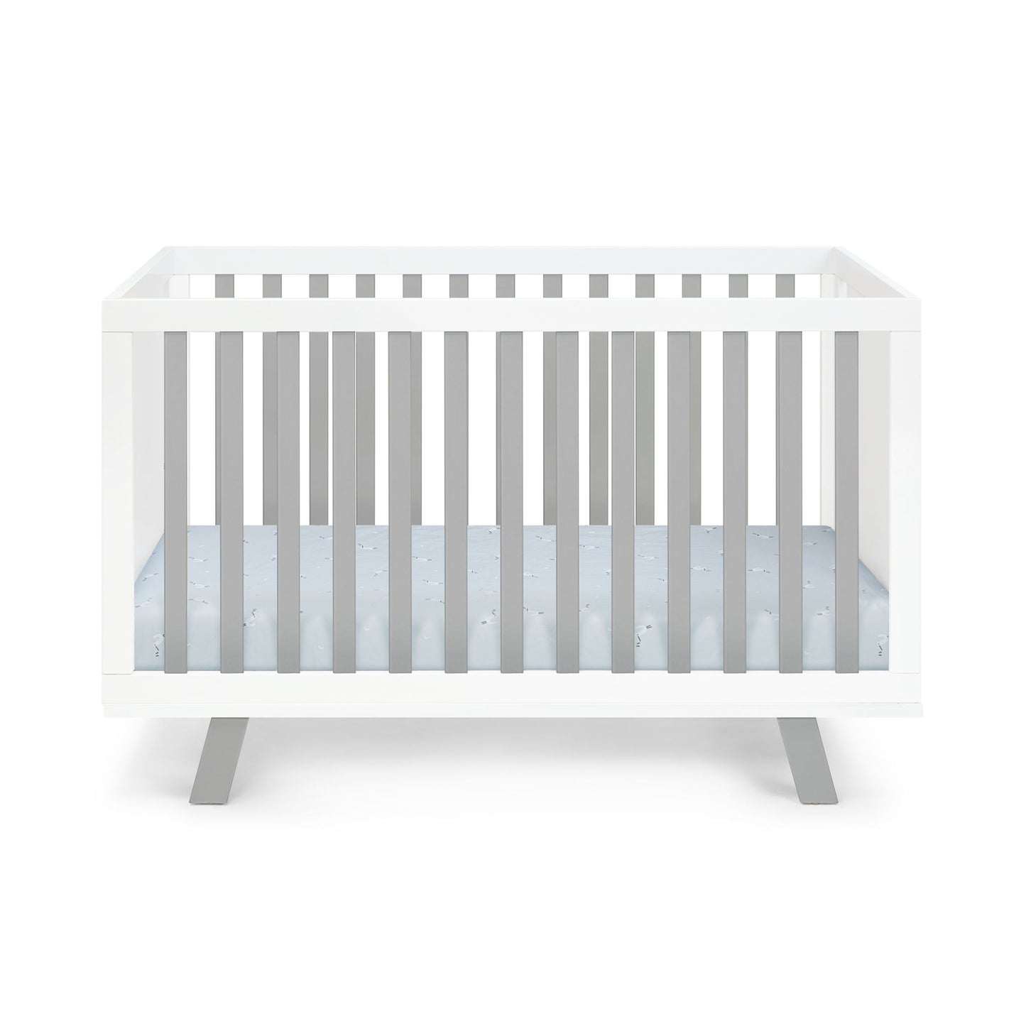 Livia - 3-in-1 Convertible Island Crib - White Frame Suite Bebe