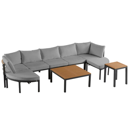 Outdoor Sectional Sofa Set Patio Seating Group With Cushions Hearth and Haven