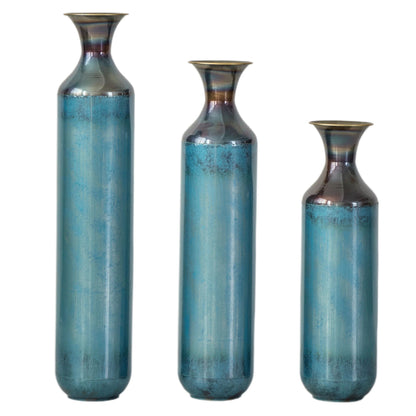 Modern Droplet Shaped Floor Vase Set, 3 Piece Home Decor Daily Nest