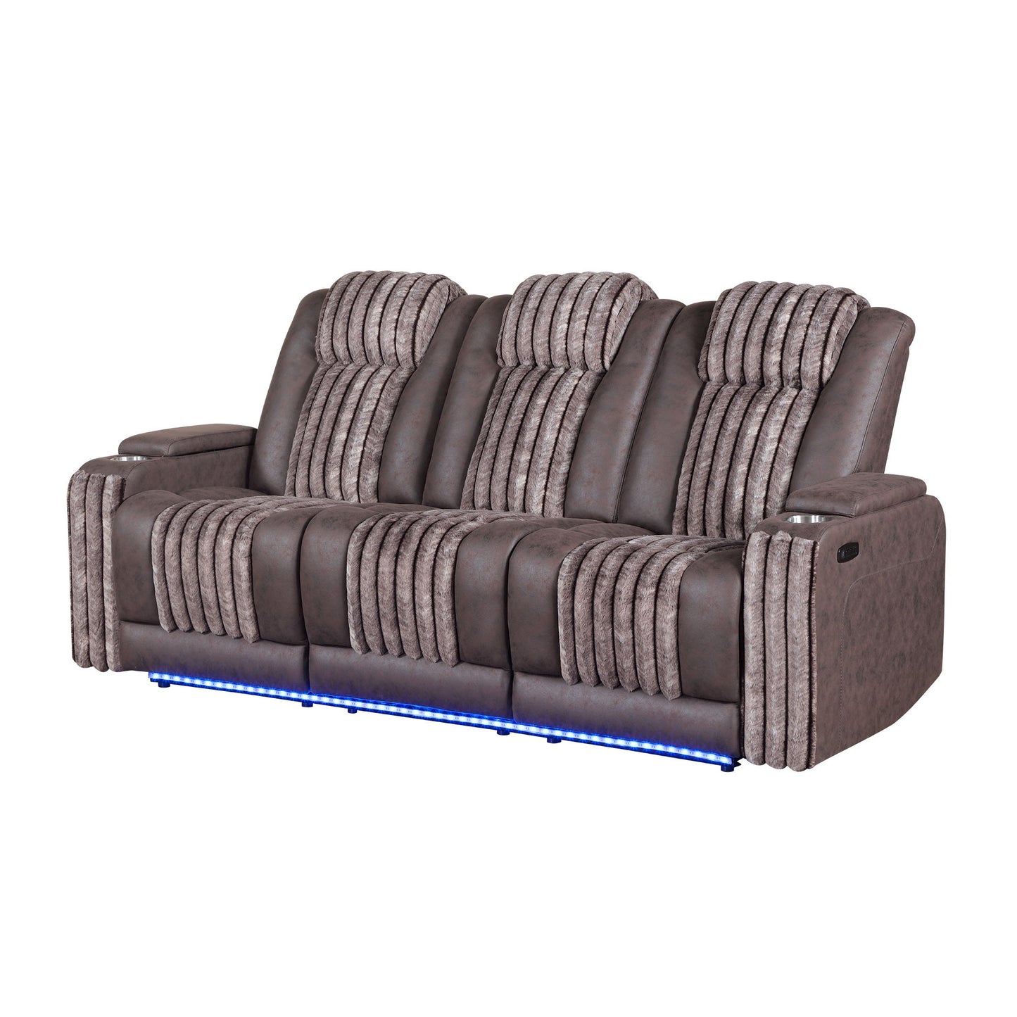 Duran - Power Reclining Sofa With Power Headrest Global Furniture USA